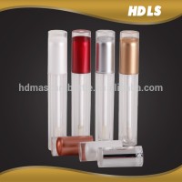 custom mini cute makeup bottle empty lipgloss tube containers with brush